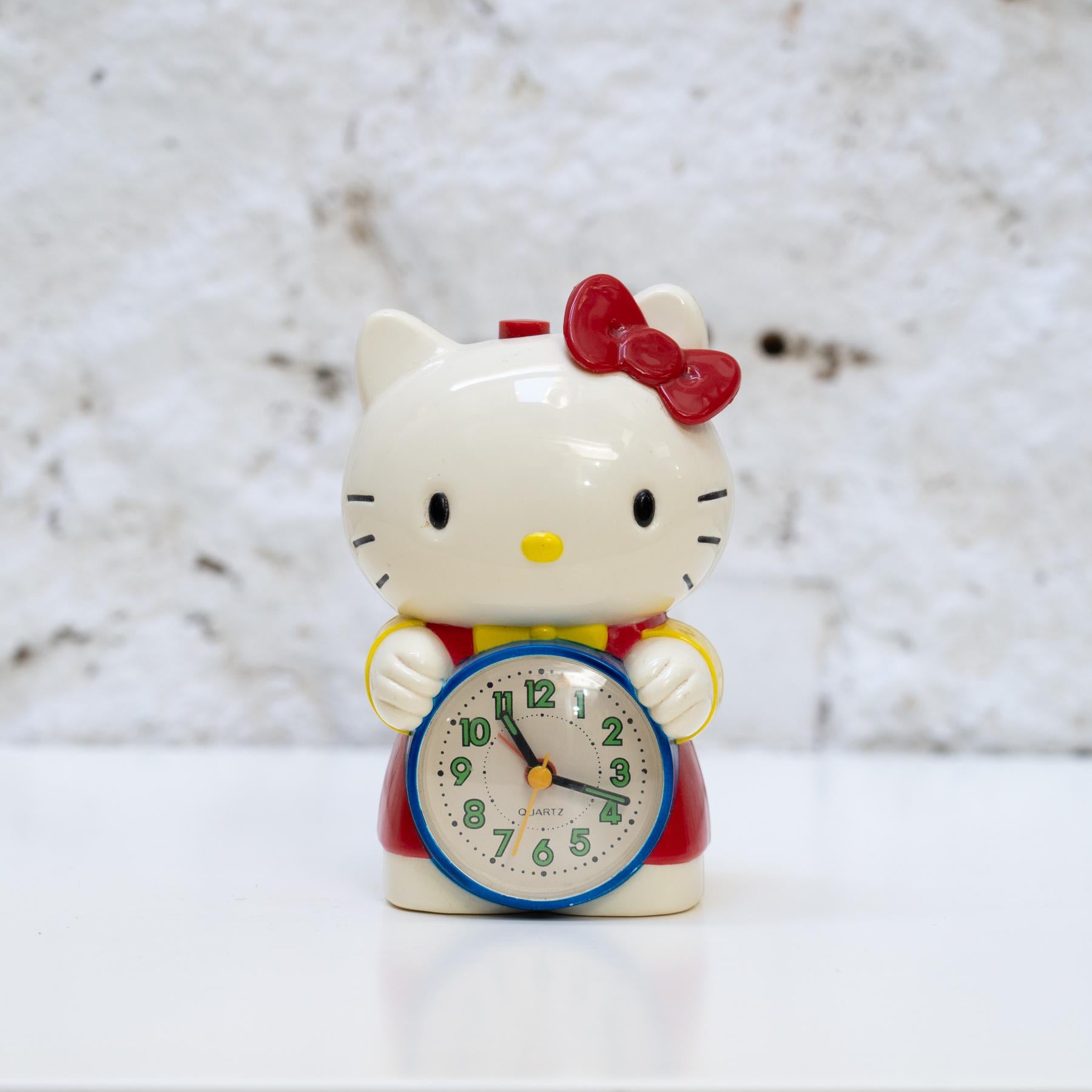 Hello Kitty Alarm Clock (1980)

Technical Description:

The Hello Kitty Alarm Clock, created in 1980, is an iconic piece that combines functionality with the unique charm of Hello Kitty. With its adorable and practical design, this alarm clock has