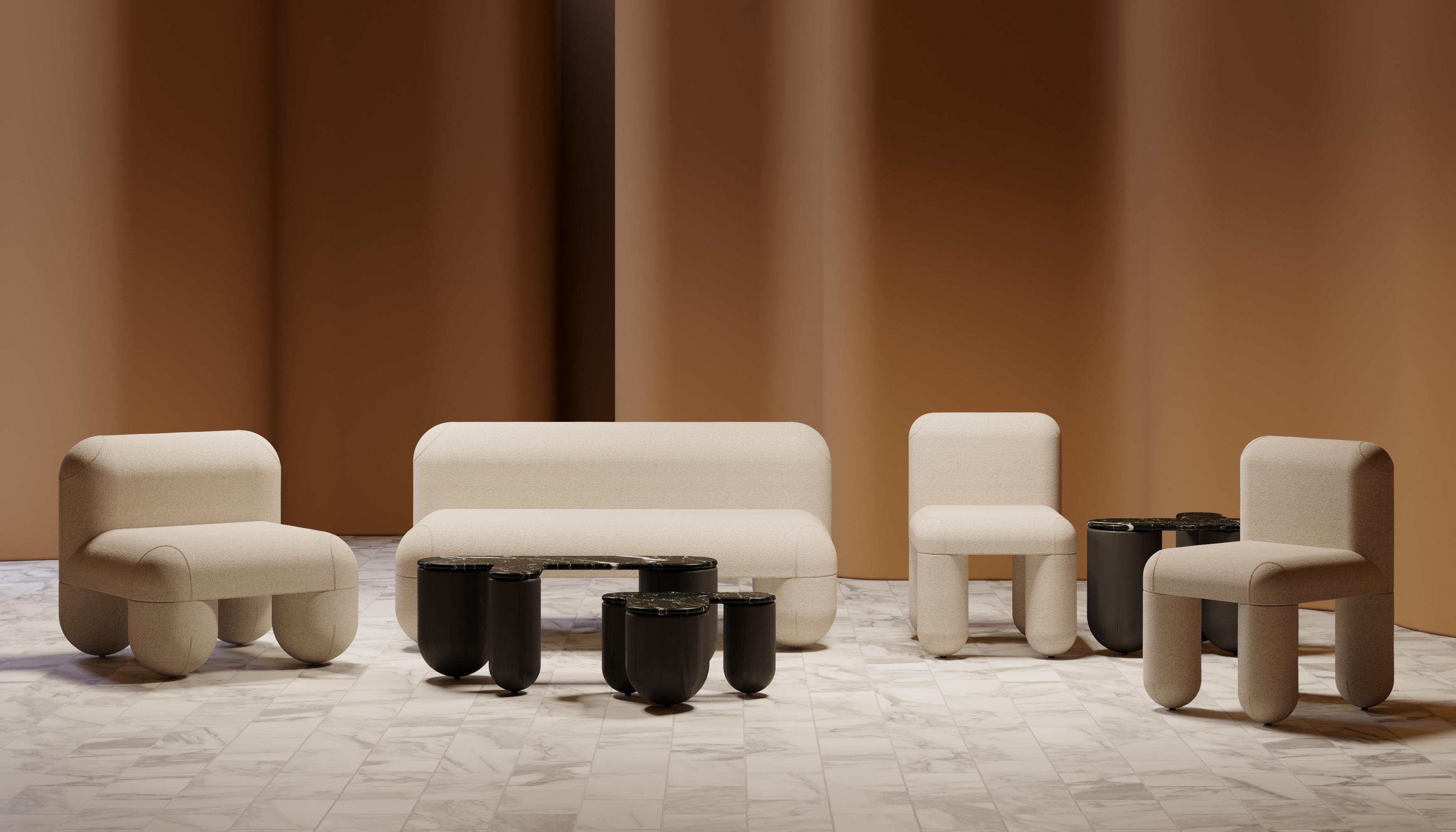 Hello Low Chair - Edition limitée Design minimaliste en tissu O Textile par NOOM en vente 6
