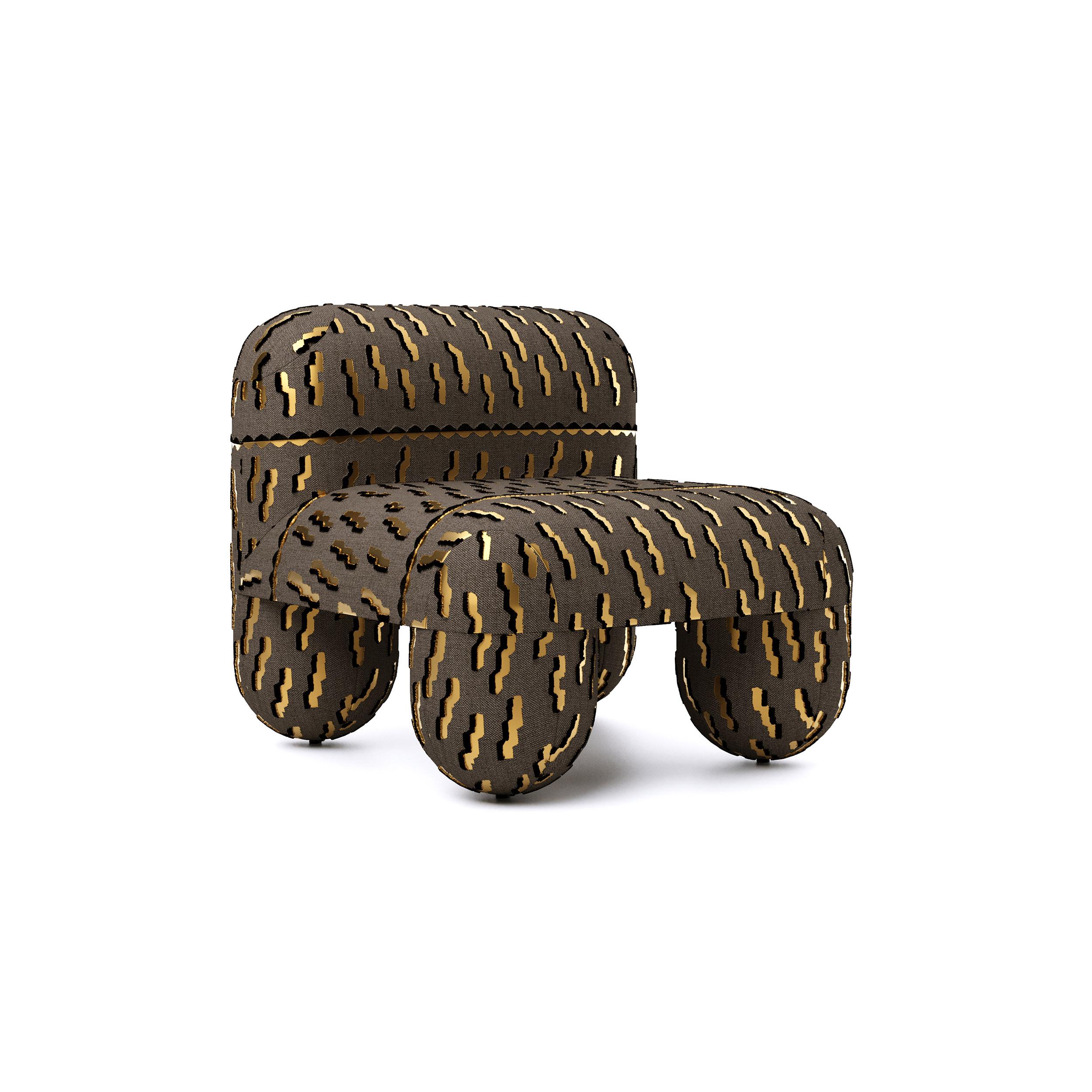 Hello Low Chair - Edition limitée Design minimaliste en tissu O Textile par NOOM en vente 9