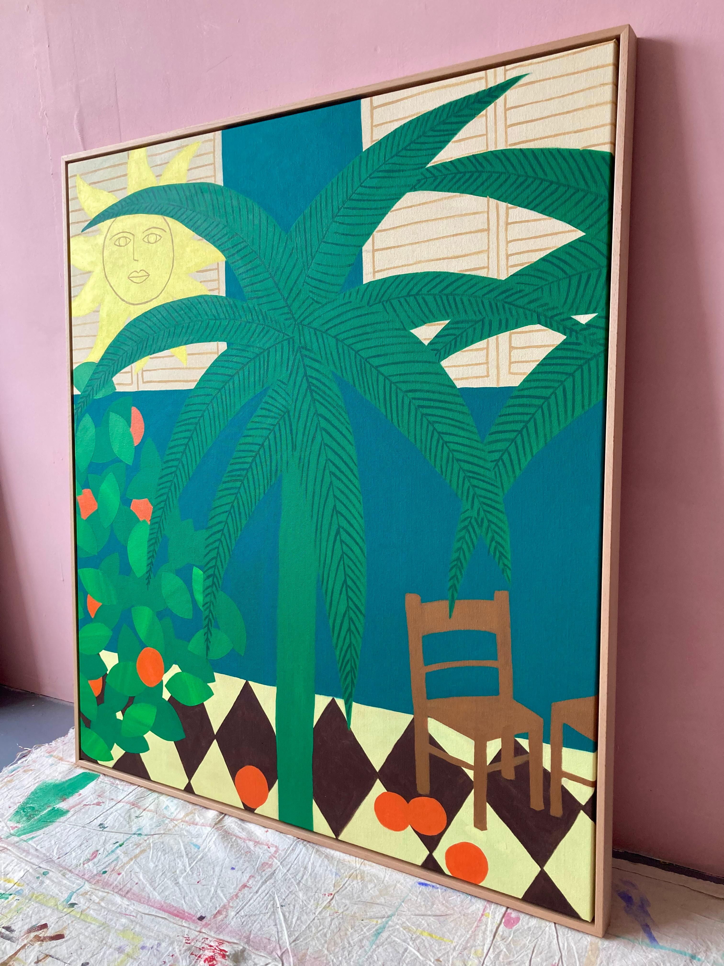 Hello Marine, Beneath The Palm’s Shade, 2025

Acrylic on canvas, framed in oak

Original artwork 

110 x 93 cm ( 43.31 x 36.61 in )

Signed by the artist

Parisian artist HelloMarine has spent the last 16 years working for clients around the world,