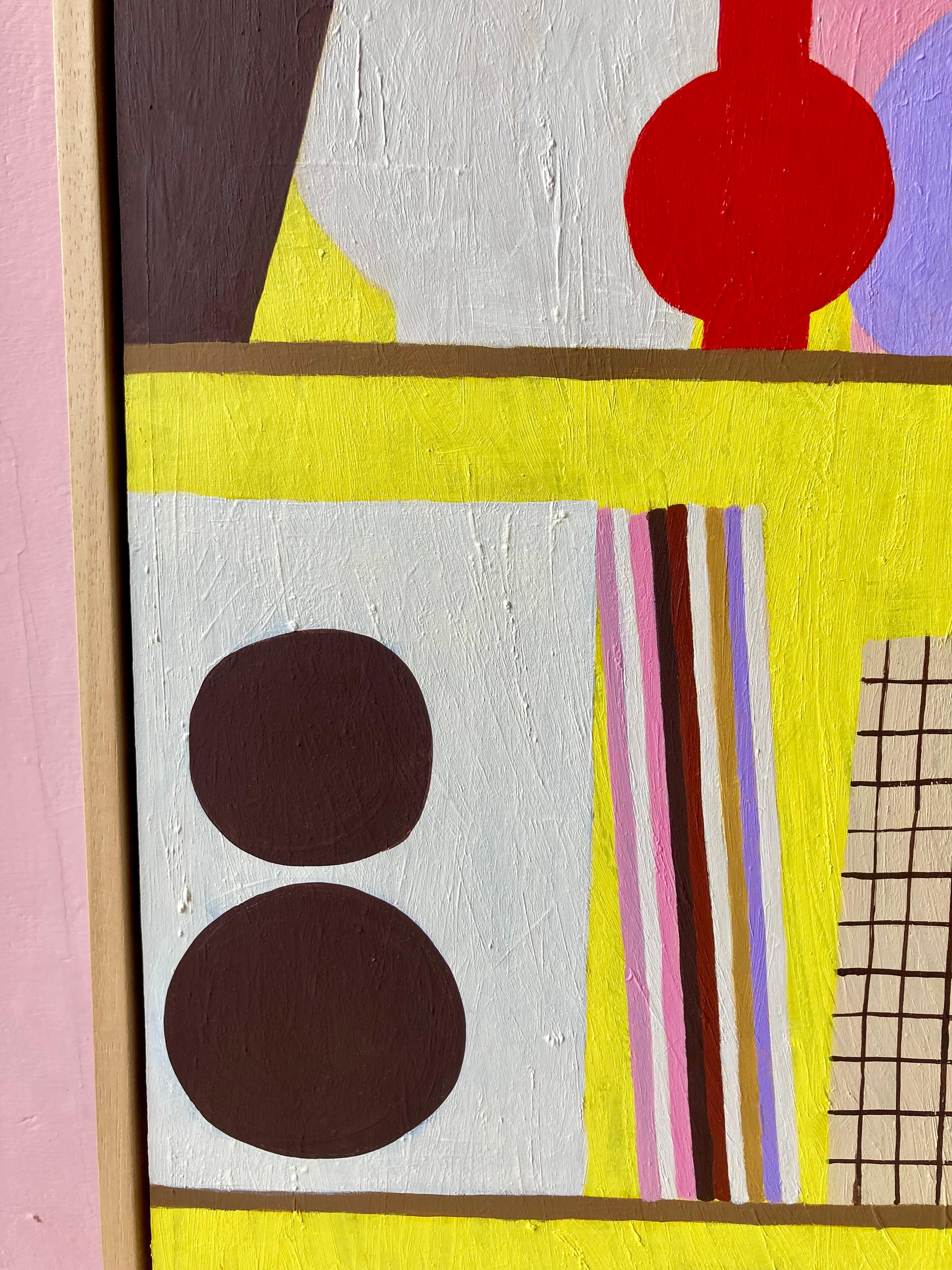 Hello Marine, Sunburst, 2024

Acrylic and oil sticks on wood panel, framed in wood

Original artwork 

40 x 50 cm ( 15.75 x 19.69 in)

Signed by the artist

Hand-signed by artist

Parisian artist HelloMarine has spent the last 16 years working for