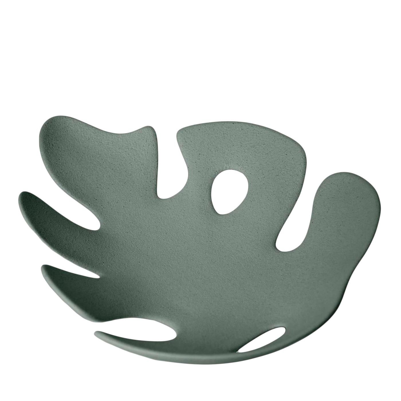 Ceramic Hello Matisse Green Leaf Centerpiece For Sale