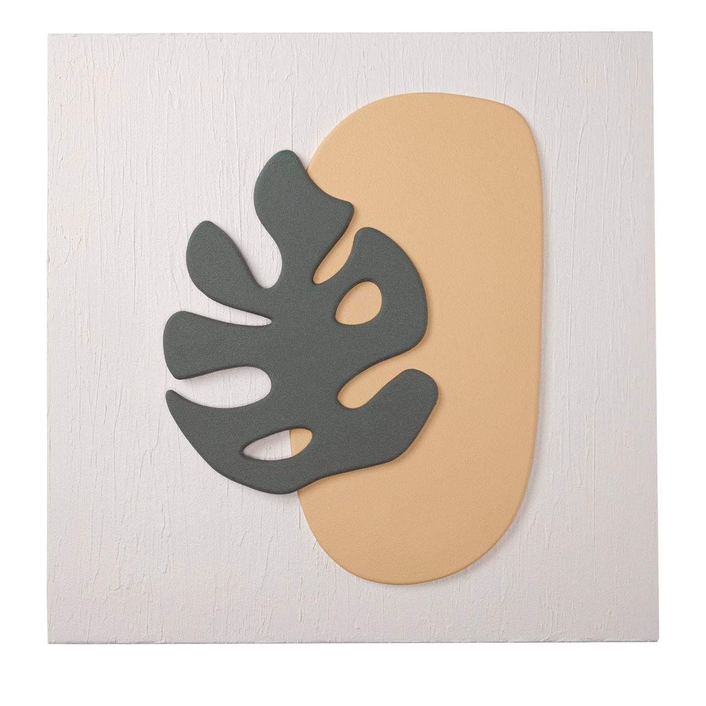 Ceramic Hello Matisse Leaf Wall Decor B For Sale