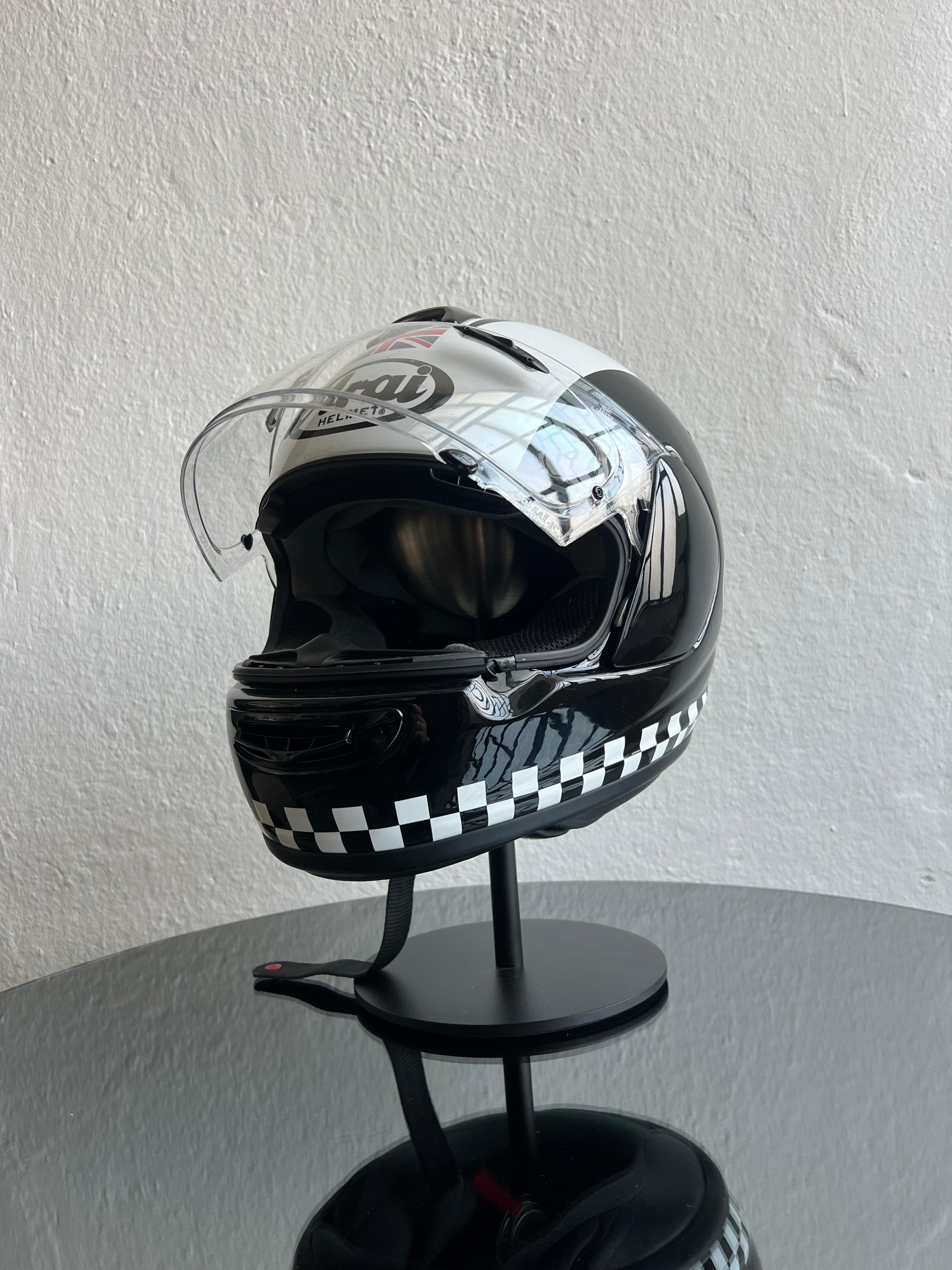 Helmet Arai sculpture installation with stand For Sale 4