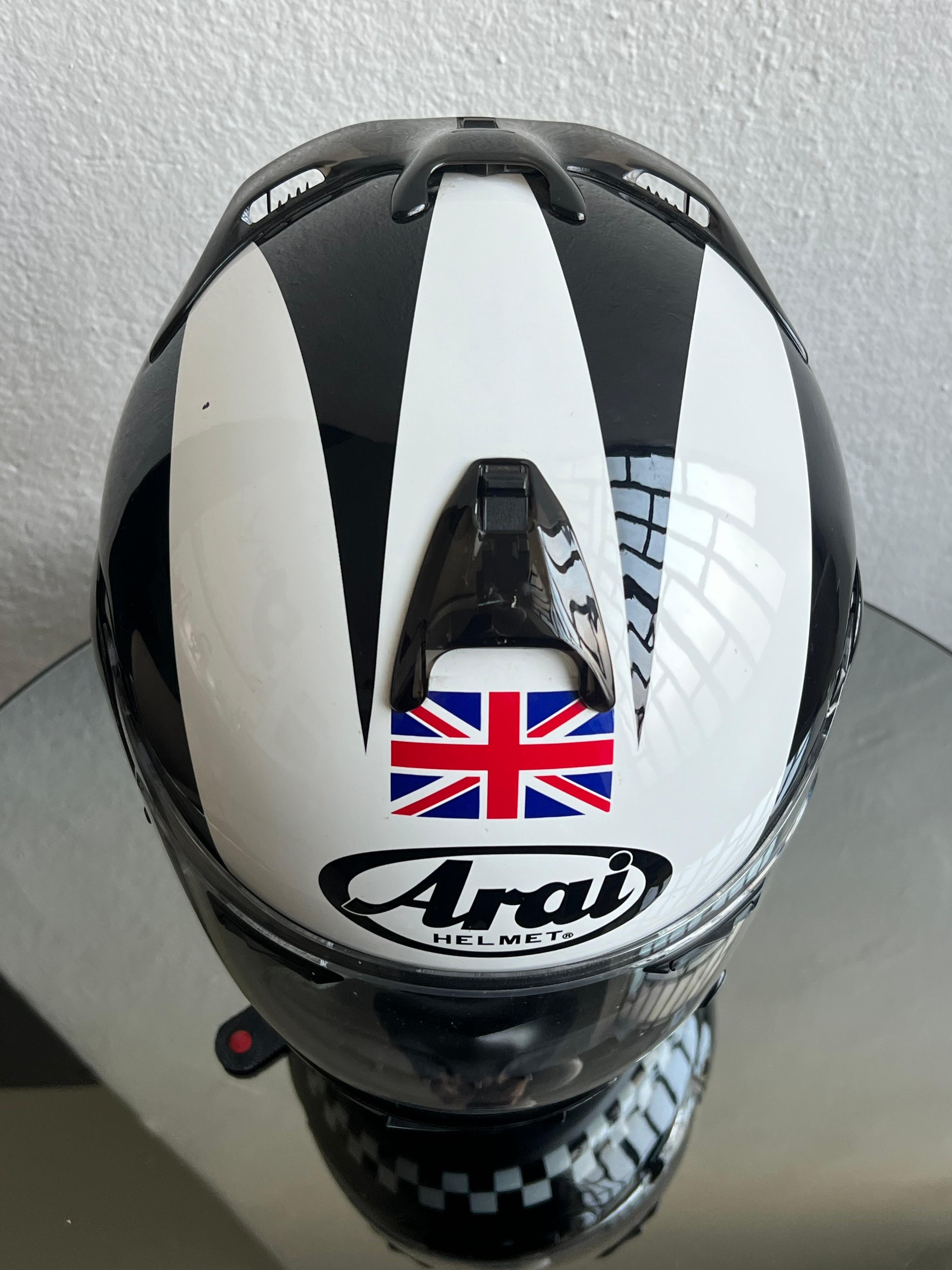 Helmet Arai sculpture installation with stand For Sale 6