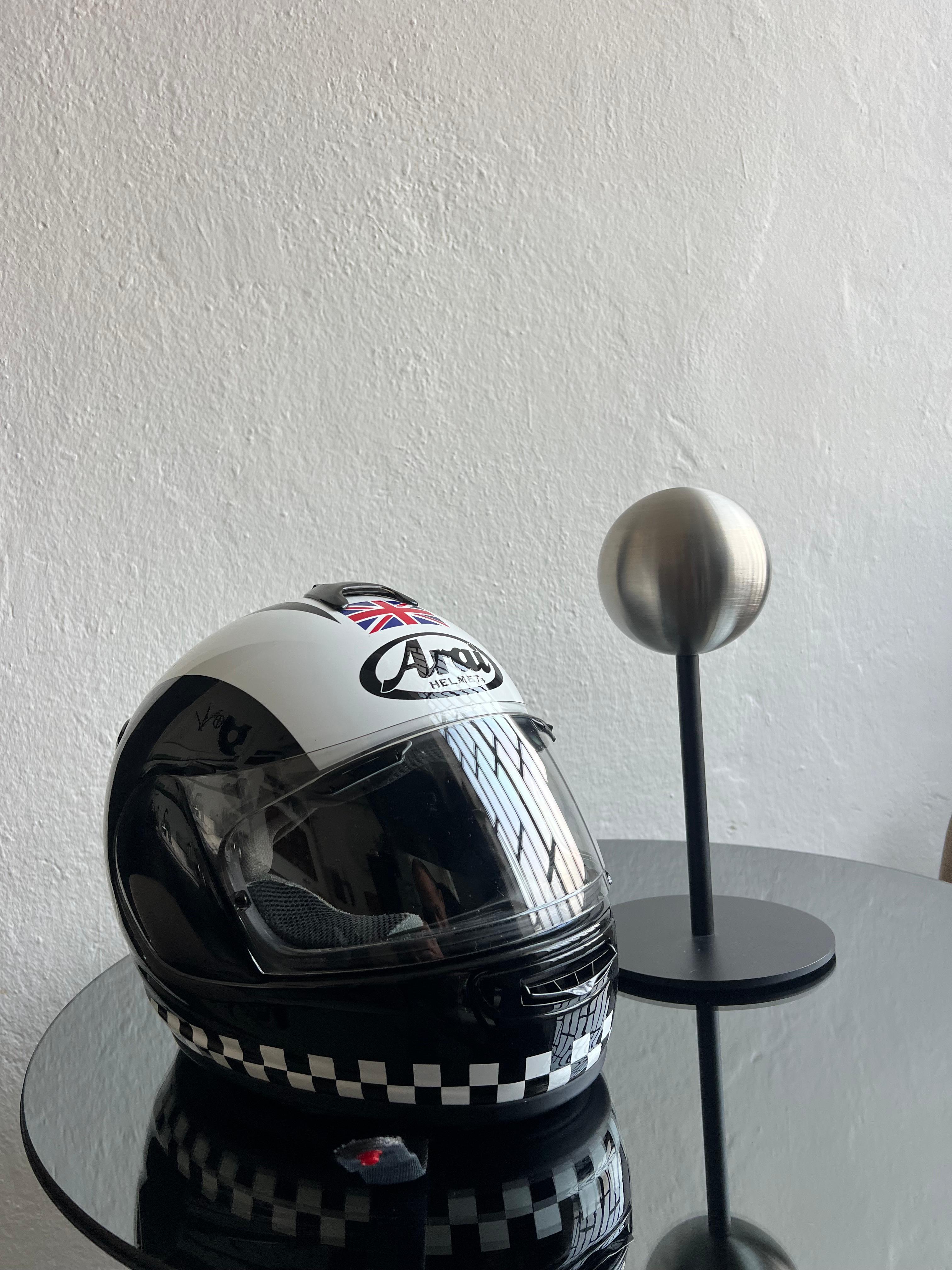 Helmet Arai sculpture installation with stand For Sale 8
