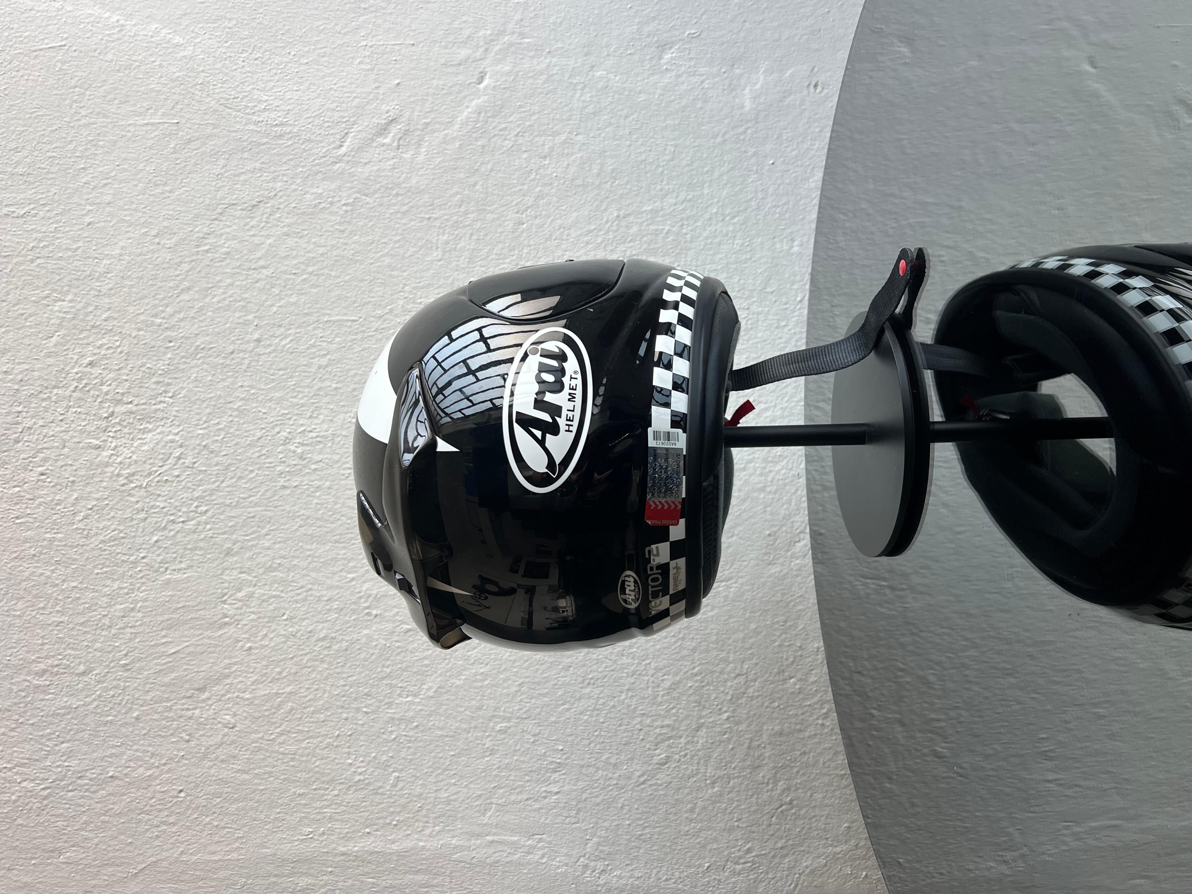 Helmet Arai sculpture installation with stand For Sale 2