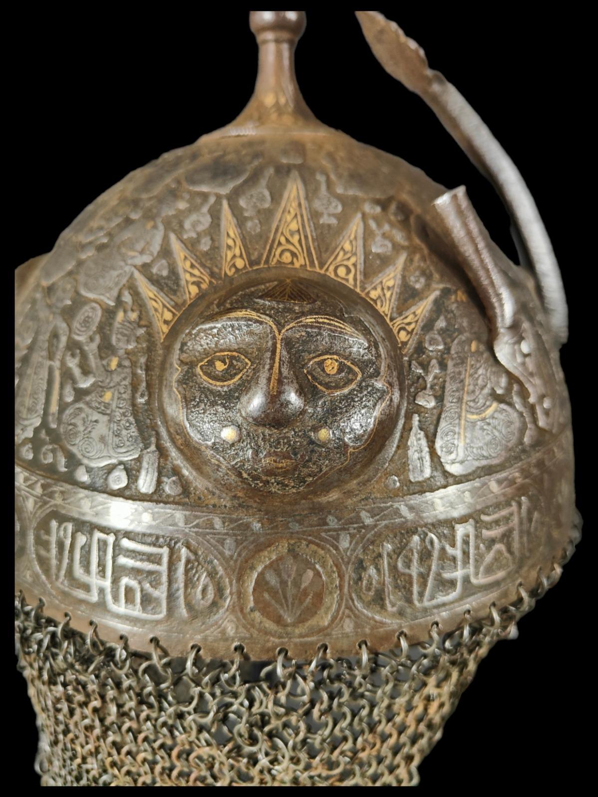Persian Helmet 'Khula Khud' 19th Century, Persia, Quajar