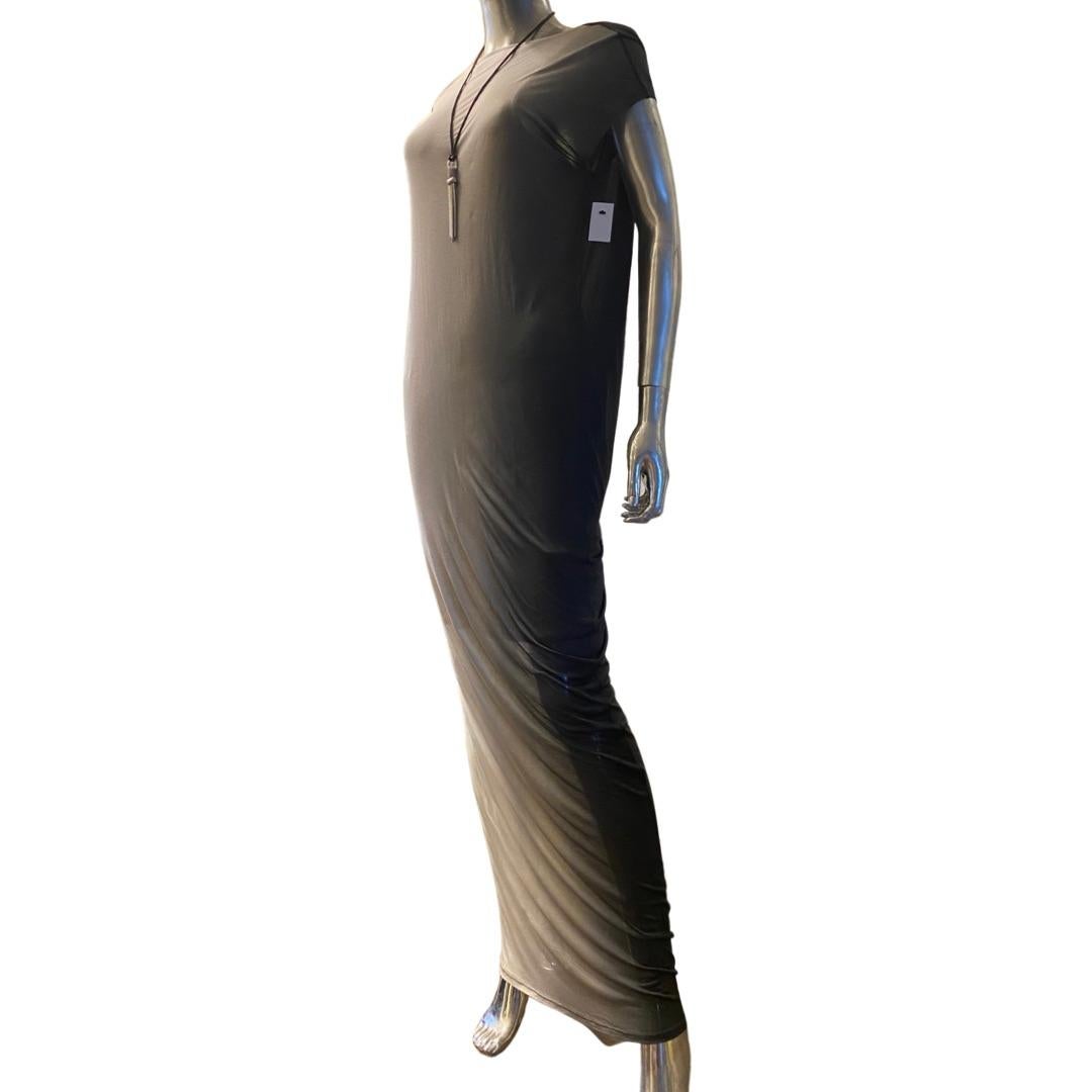 Helmet Lang Modern Ombré Silk Jersey Draped Back Slither Dress Size Small (4-6) In Excellent Condition In Palm Springs, CA