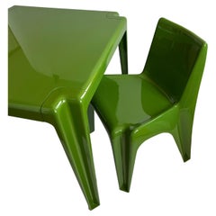 Helmut Bätzner Set of Dining Table + Four BA 1171 Chairs for Bofinger