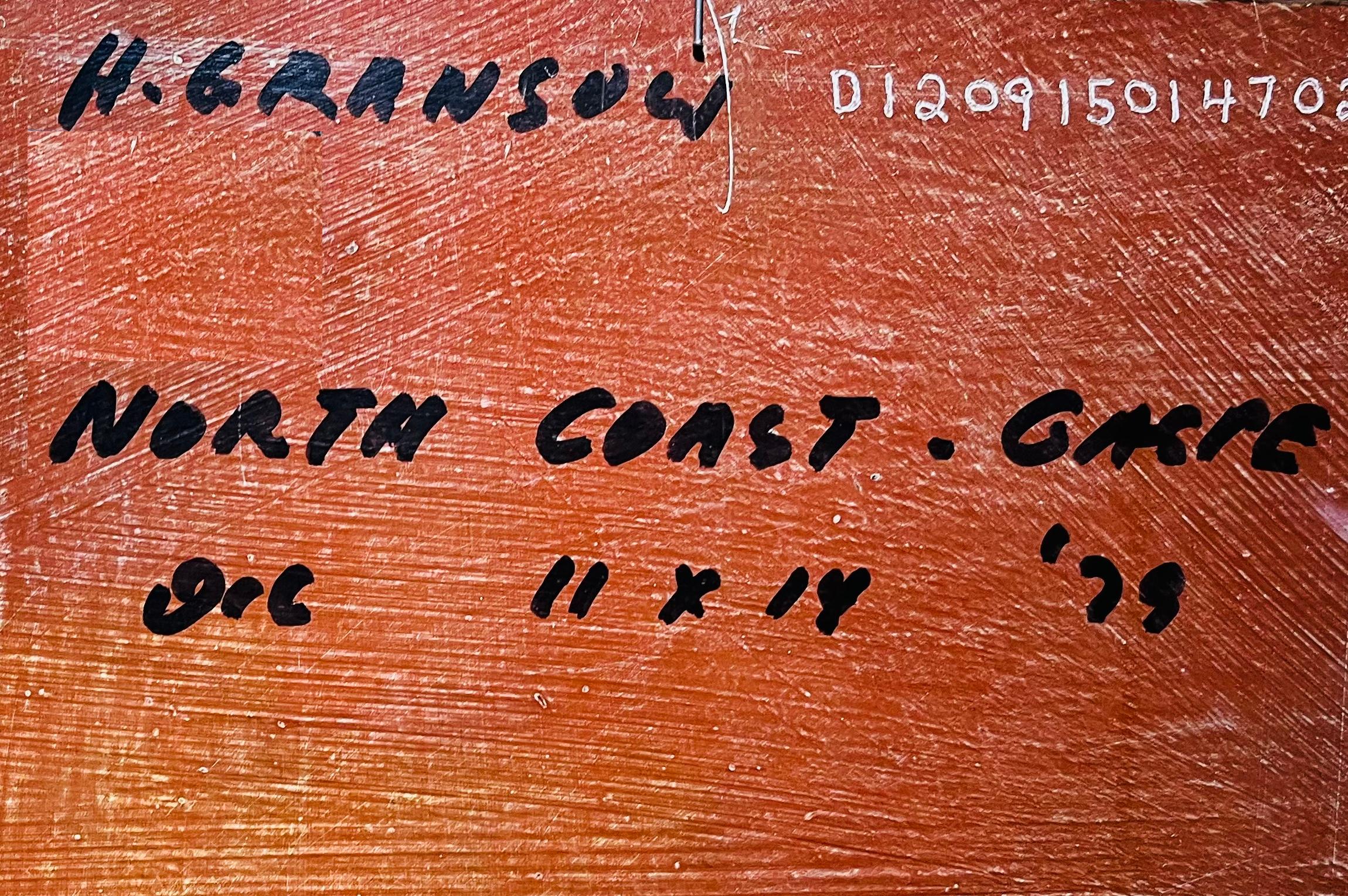 Gaspe, Qc (Beige), Landscape Painting, von Helmut Gransow