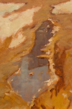 Helmut Gransow  Landscape w/House & Barn "Springtime Reflections No. I"