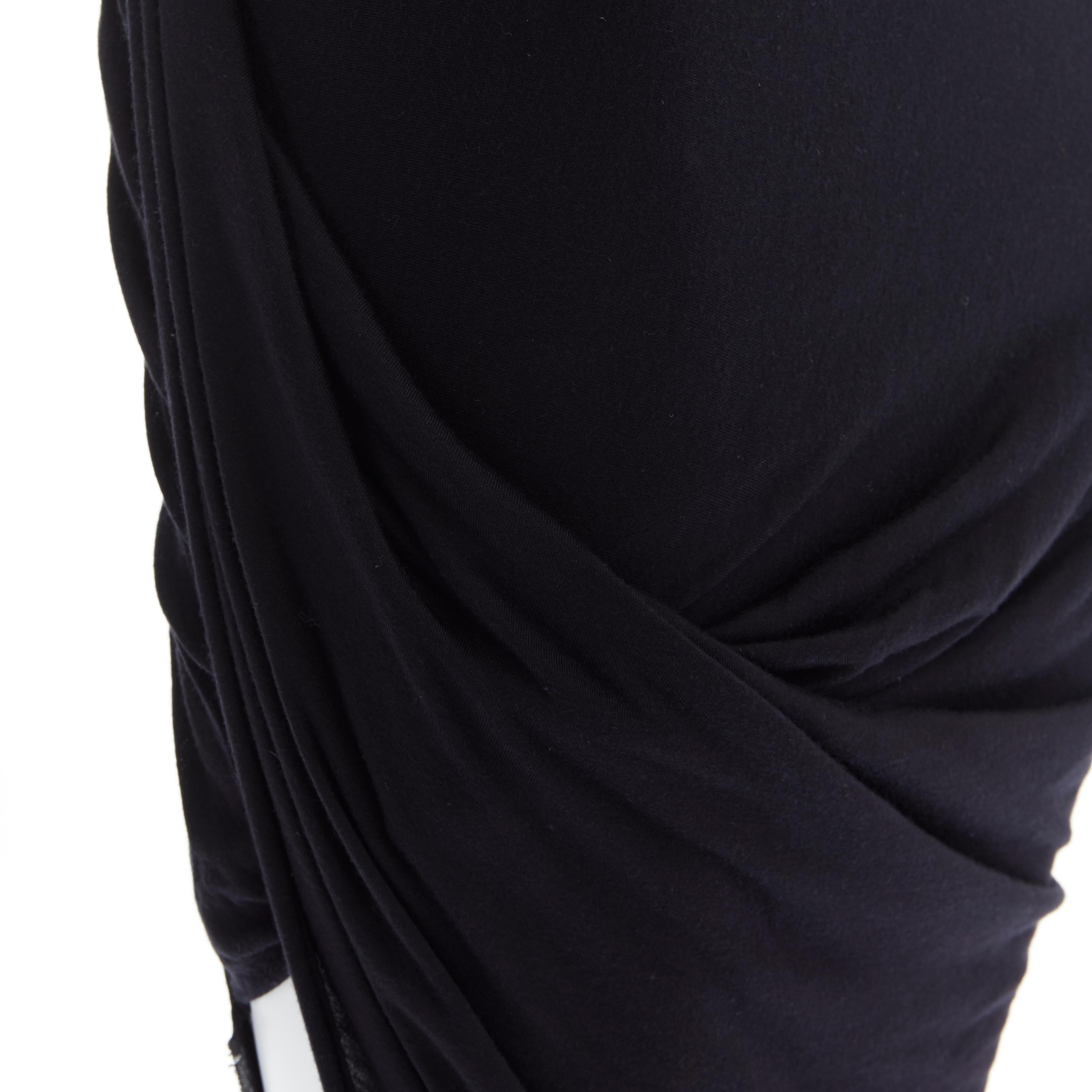 HELMUT HELMUT LANG black micro modal nylon draped open side casual skirt XS
Brand: Helmut Lang
Designer: Helmut Lang
Model Name / Style: Draped skirt
Material: Cotton
Color: Black
Pattern: Solid
Extra Detail: Asymmetric draped skirt.
Made in: