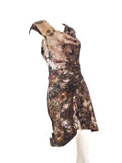 Helmut Lang Abstract Printed Mini Dress Size XS