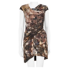 Helmut Lang Abstract Printed Mini Dress Size XS