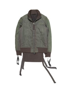Helmut Lang AW2003 Iridescent Skirted Bondage Bomber