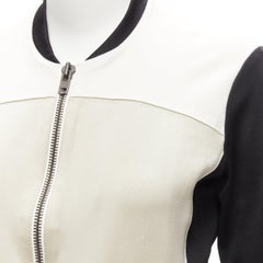 HELMUT LANG chaqueta bomber beige negra US4 S