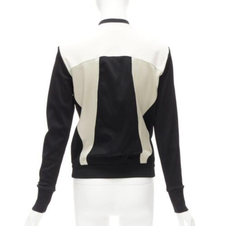 Helmut Lang, bomber beige e nero, US4 S in vendita 1