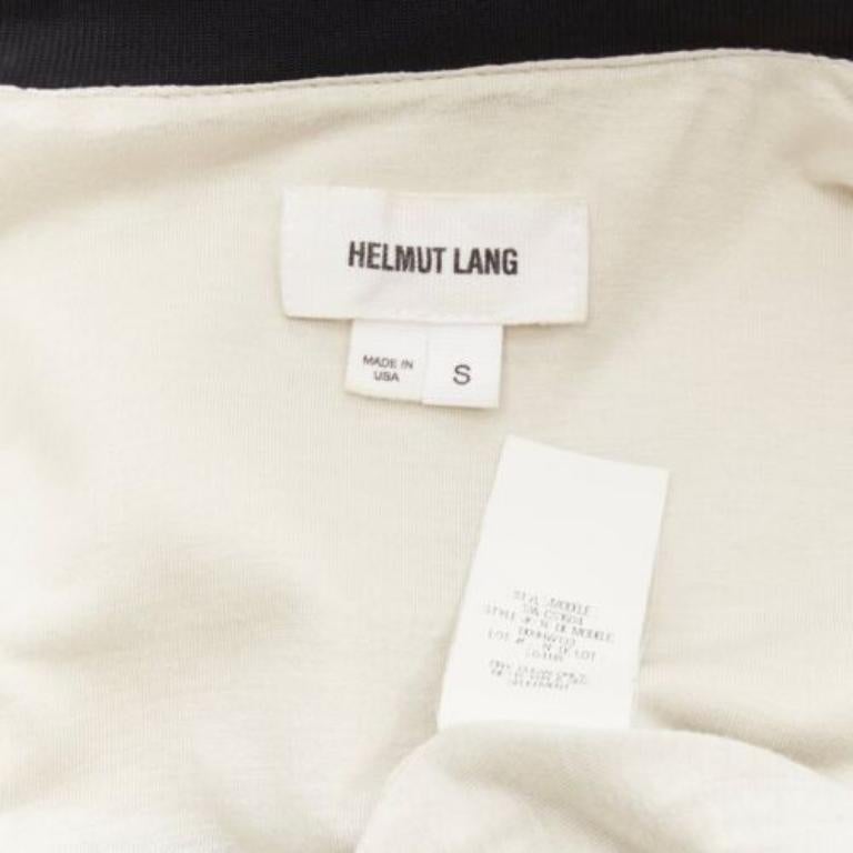 Helmut Lang, bomber beige e nero, US4 S in vendita 4