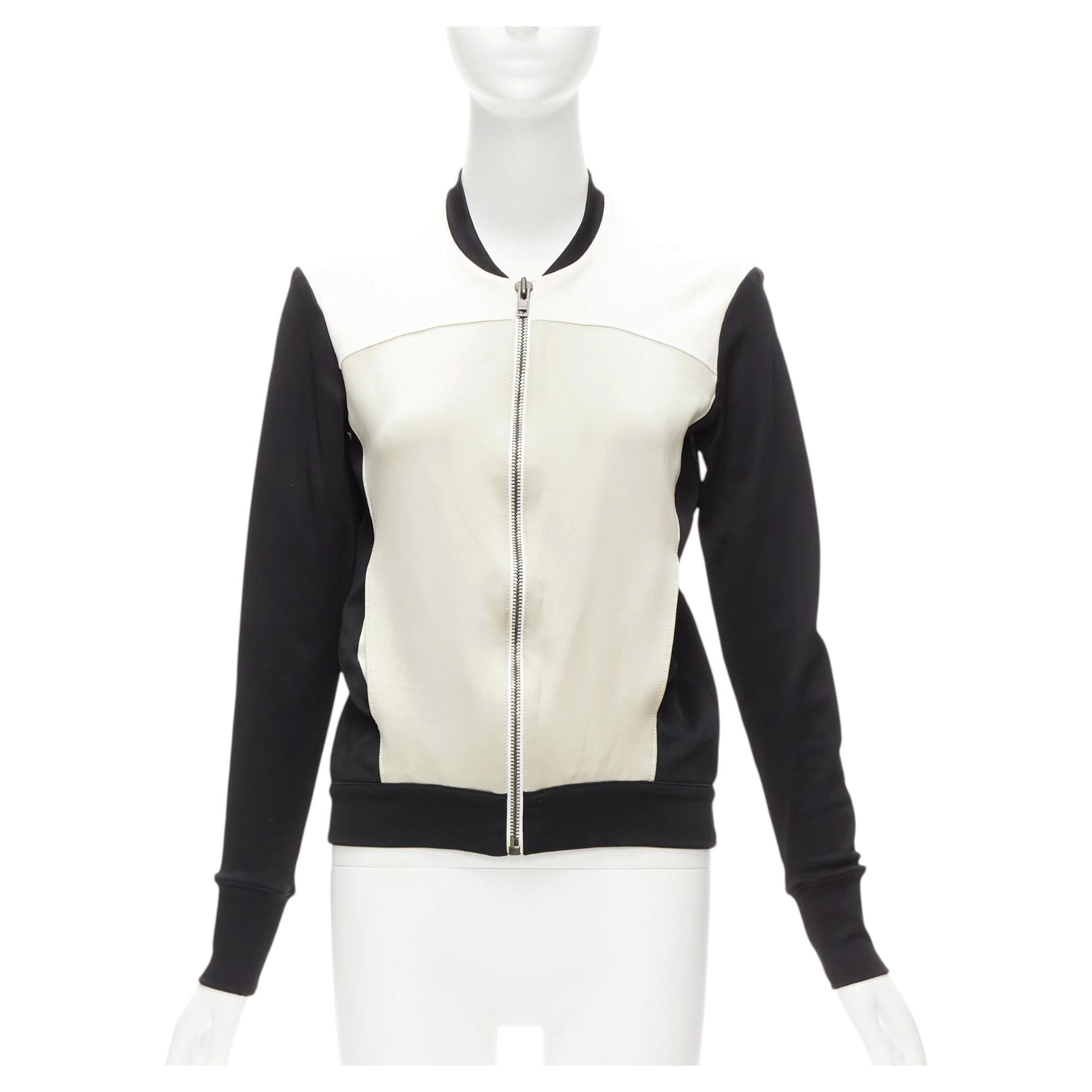 Helmut Lang, bomber beige e nero, US4 S in vendita
