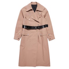 Used Helmut Lang  Beige Cotton Trench Coat