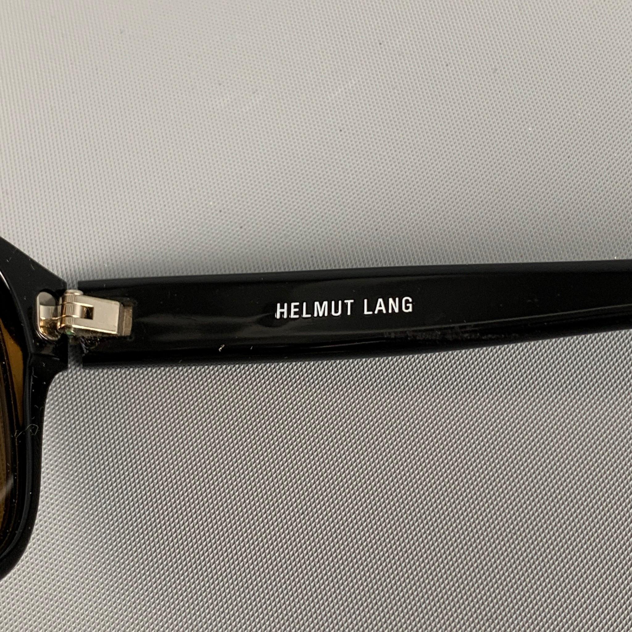 HELMUT LANG Black Acetate Tinted Sunglasses 1