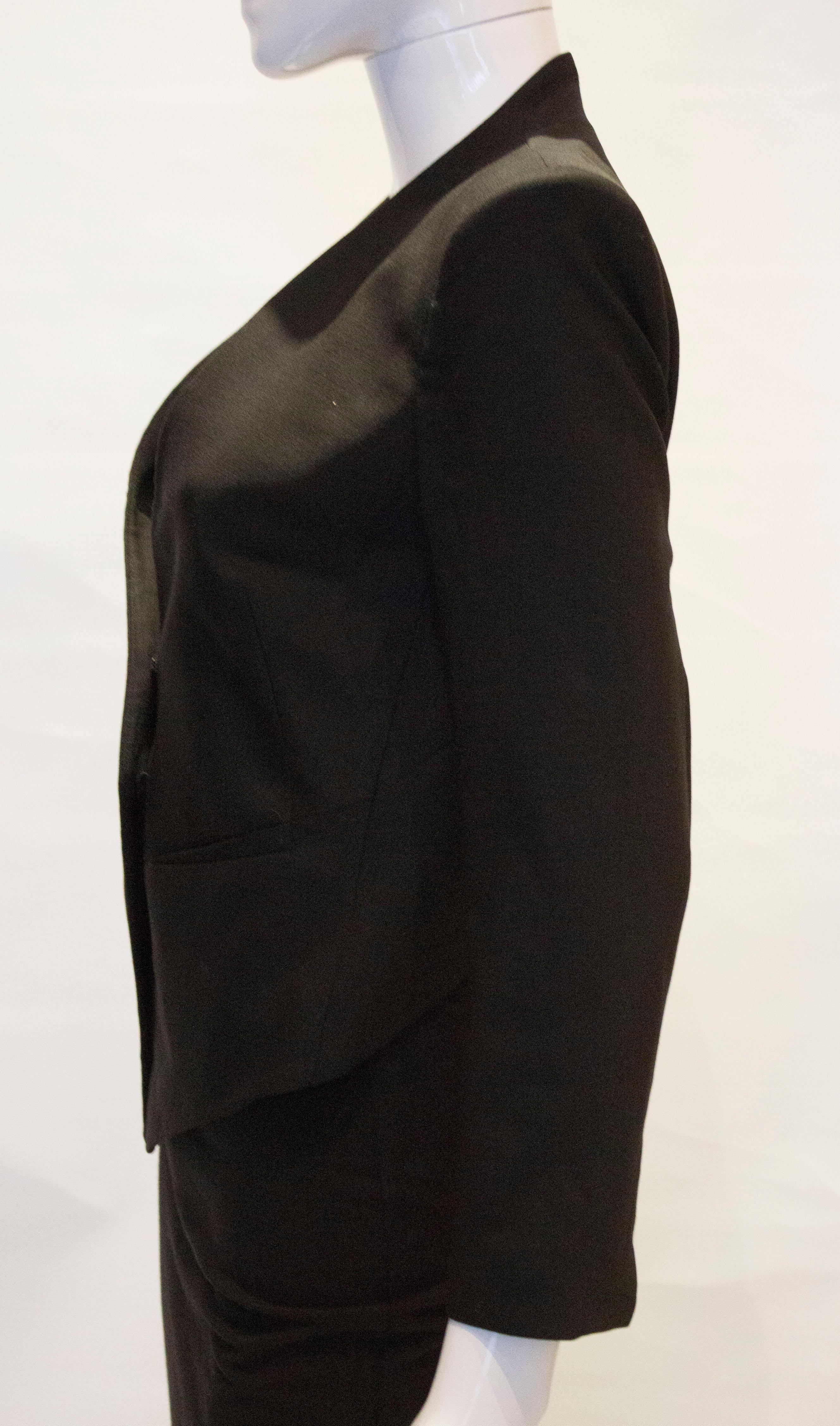 Helmut Lang Black Crop Jacket In Good Condition For Sale In London, GB
