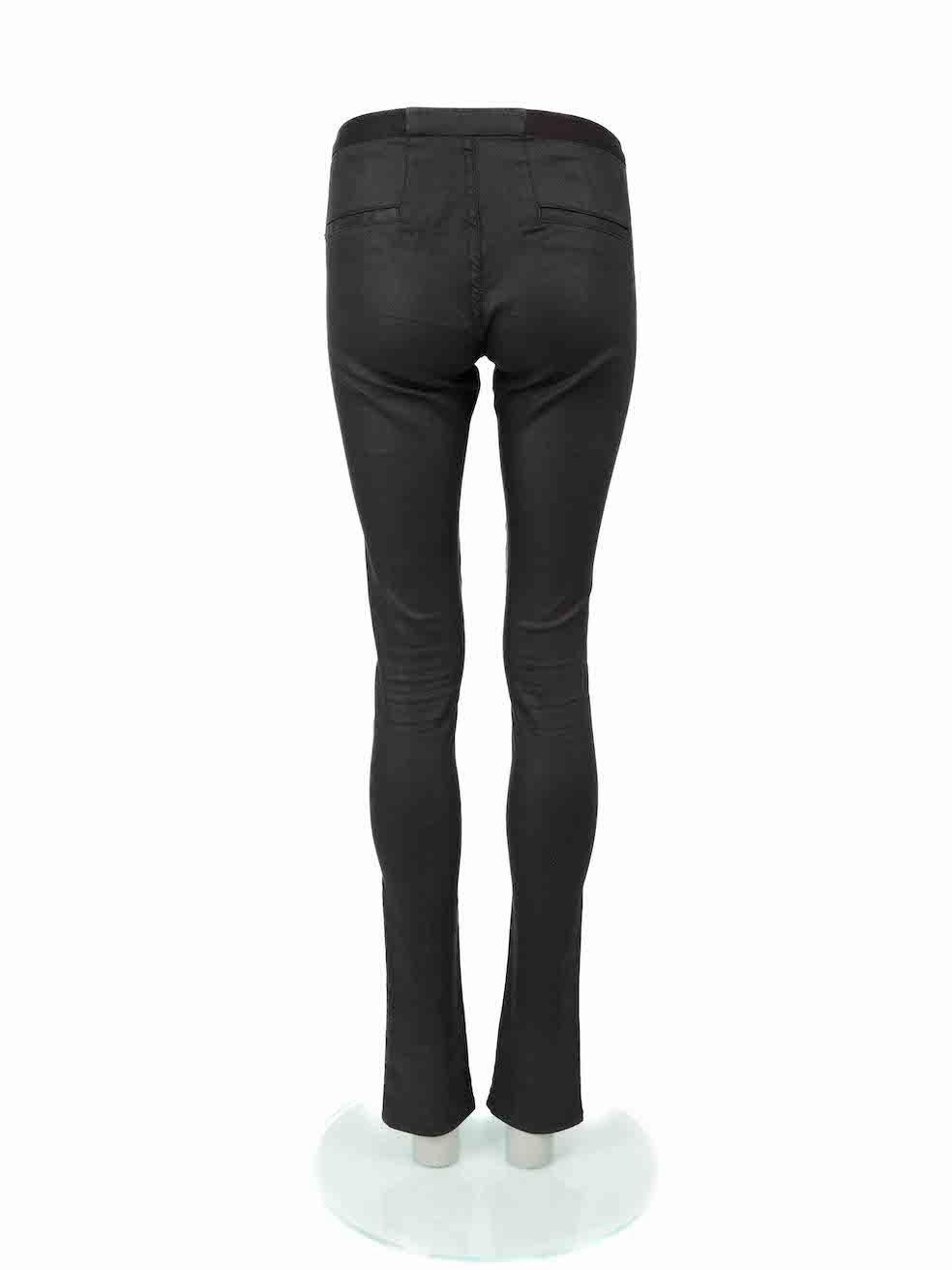Helmut Lang Black Elasticated Skinny Trousers Size S In Excellent Condition In London, GB