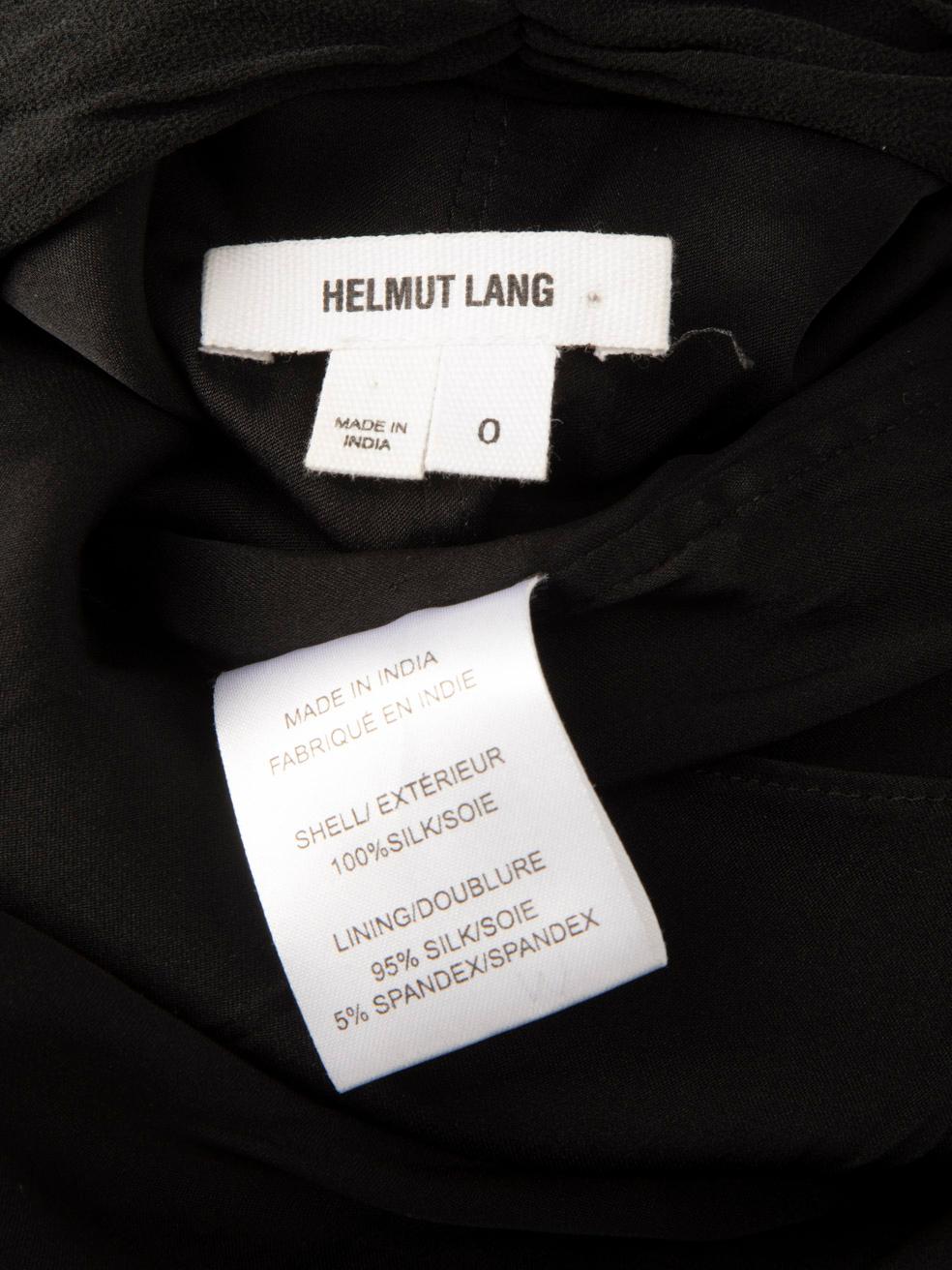  Helmut Lang Black Hardware Embellished Midi Dress Size XXS Pour femmes 