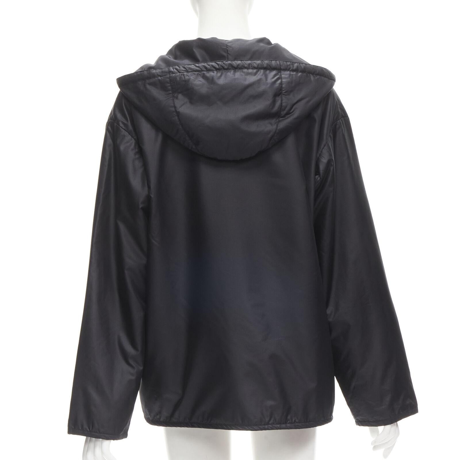 HELMUT LANG black hooded pocketed cutout armhole jacket IT40 S For Sale 2
