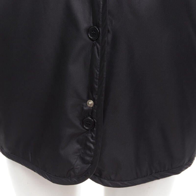 HELMUT LANG black hooded pocketed cutout armhole jacket IT40 S For Sale 3