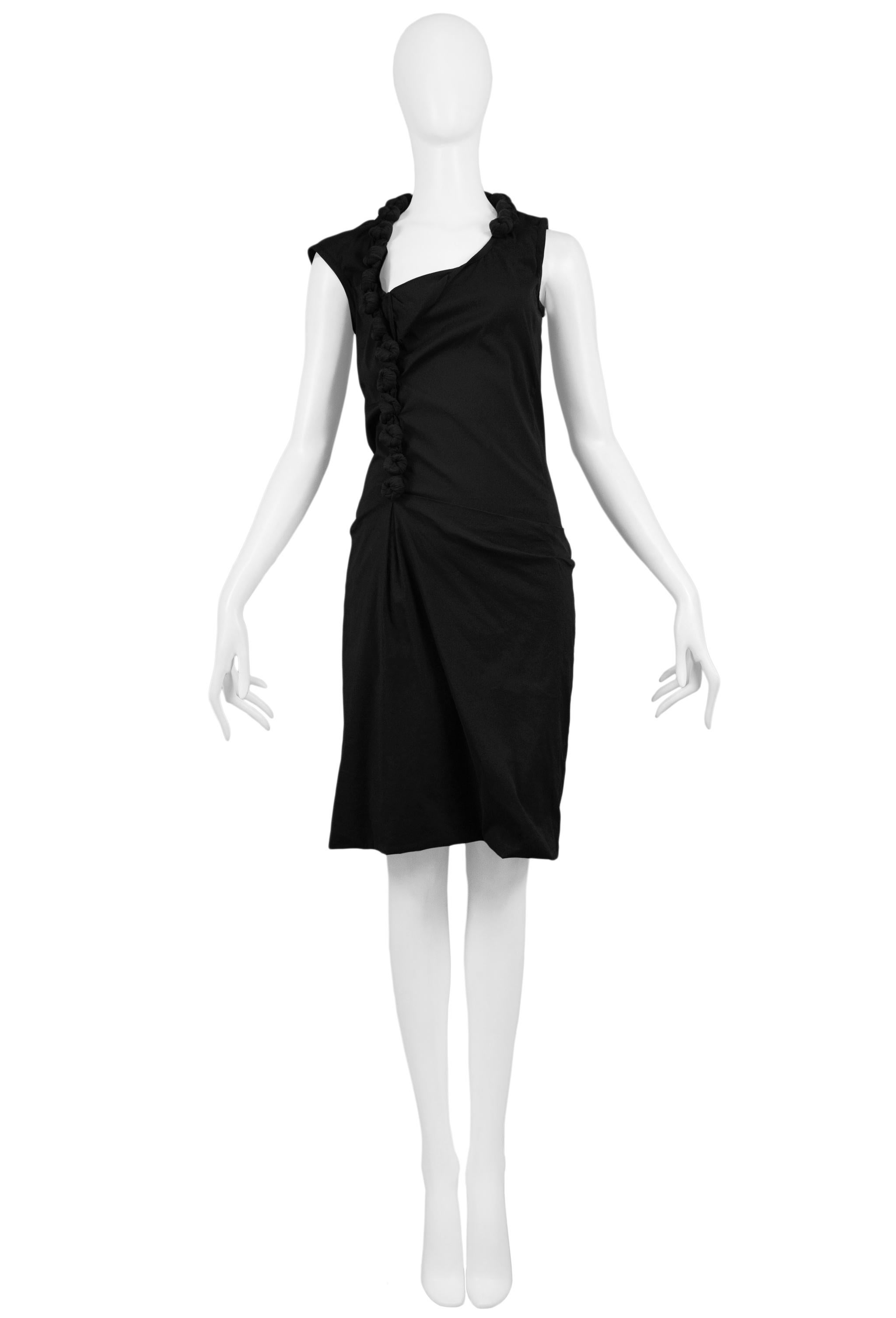 Helmut Lang Black Knot Dress 2005 In Excellent Condition For Sale In Los Angeles, CA