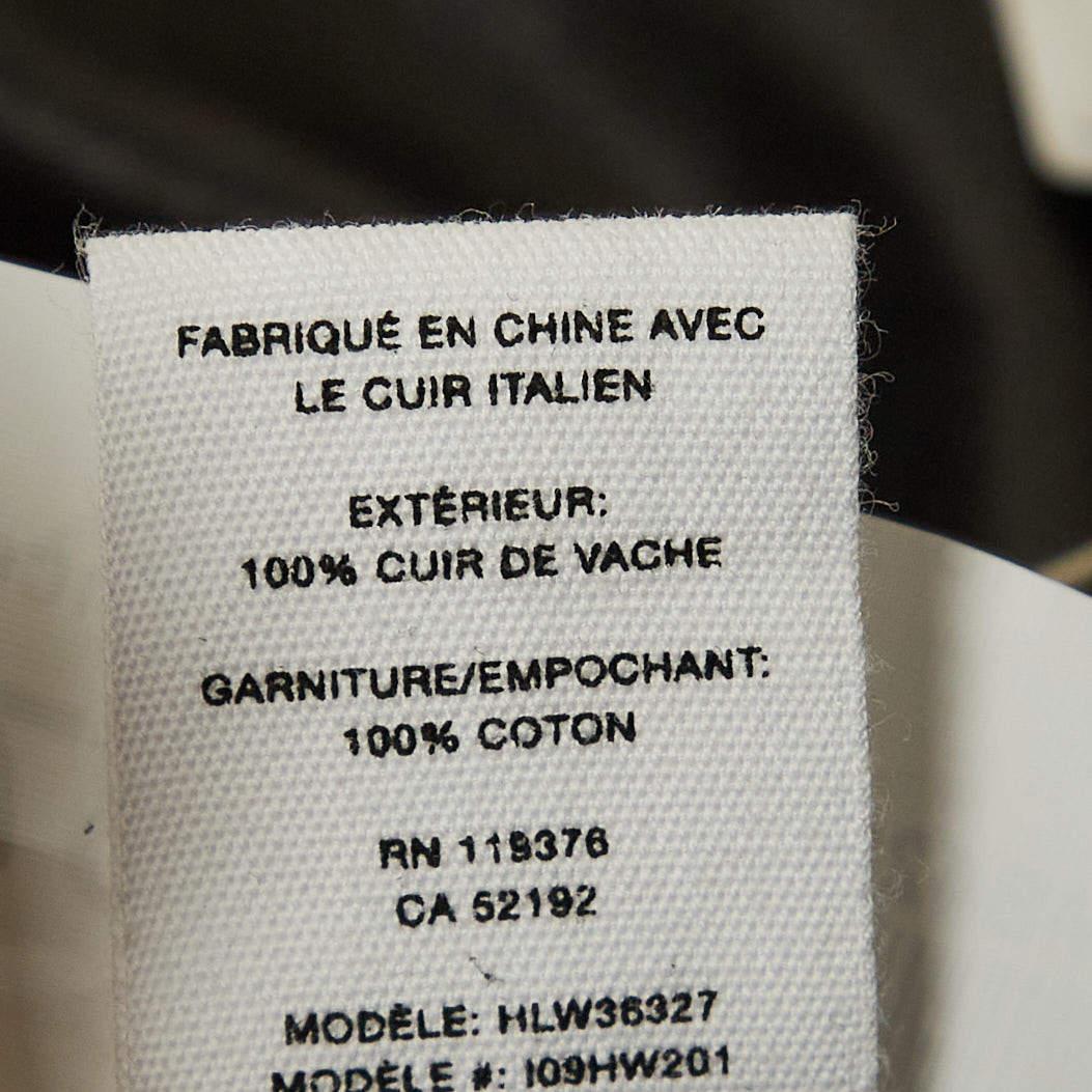 Helmut Lang Black Leather Straight Leg Pants M For Sale 1