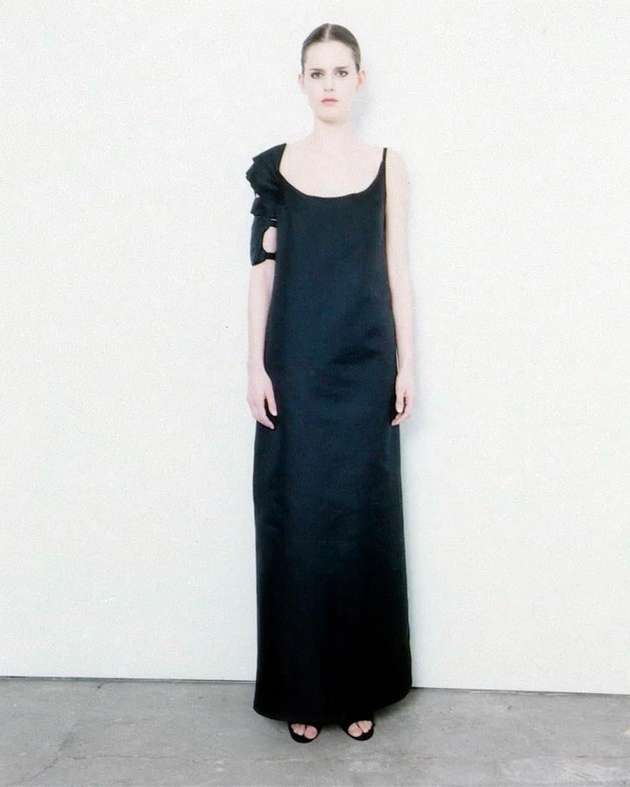 Helmut Lang Black Sequin Evening Dress With Armband, fw 1999 For Sale 1