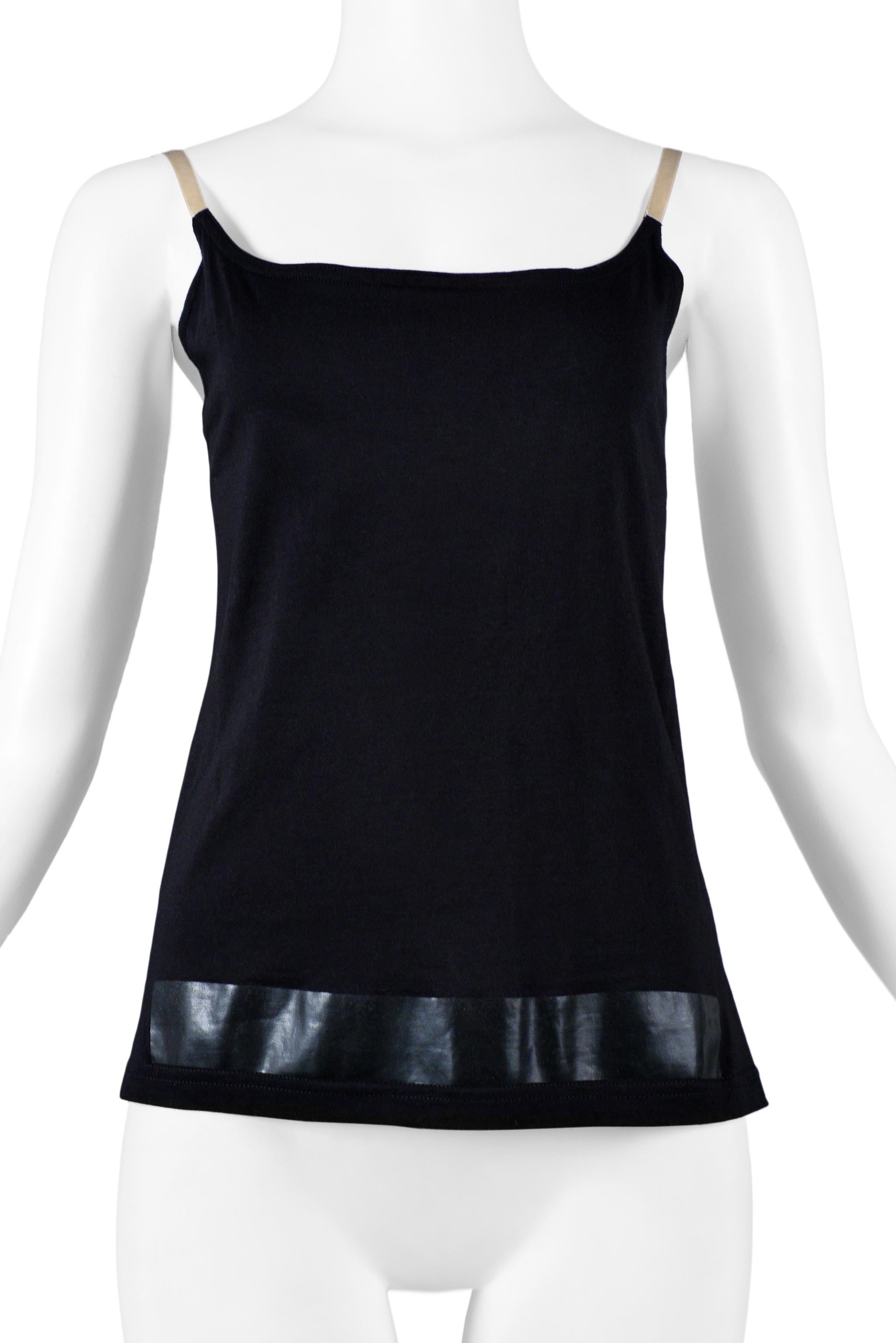 Helmut Lang Black Stripe Tank Top 1996 In Excellent Condition For Sale In Los Angeles, CA