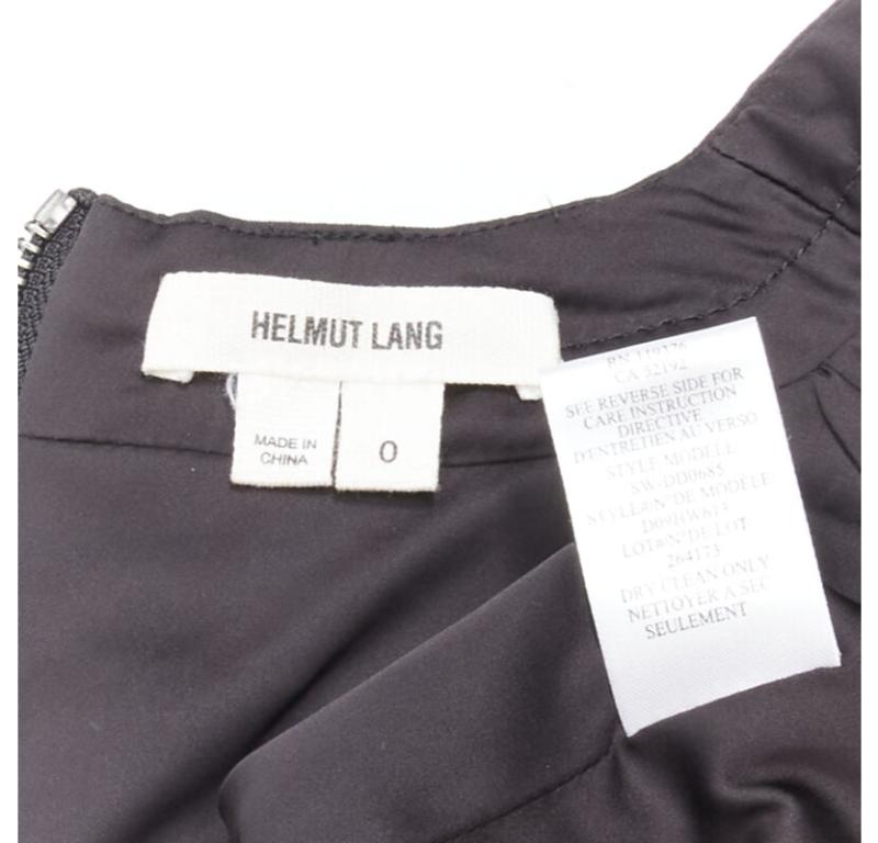 HELMUT LANG black white abstract print paneled dress US0 XS For Sale 4