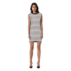 Helmut Lang Black 
White Woven Detail Dress Size XS
