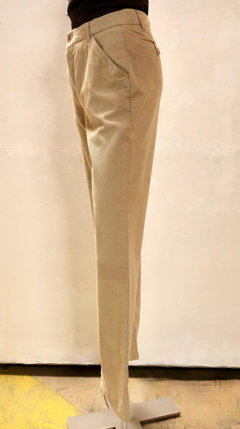 パンツ Helmut Lang SS99 Painter Corduroy Pants Helmut Lang 1999 Vintage Beige Corduroy Painter Jeans – ENDYMA