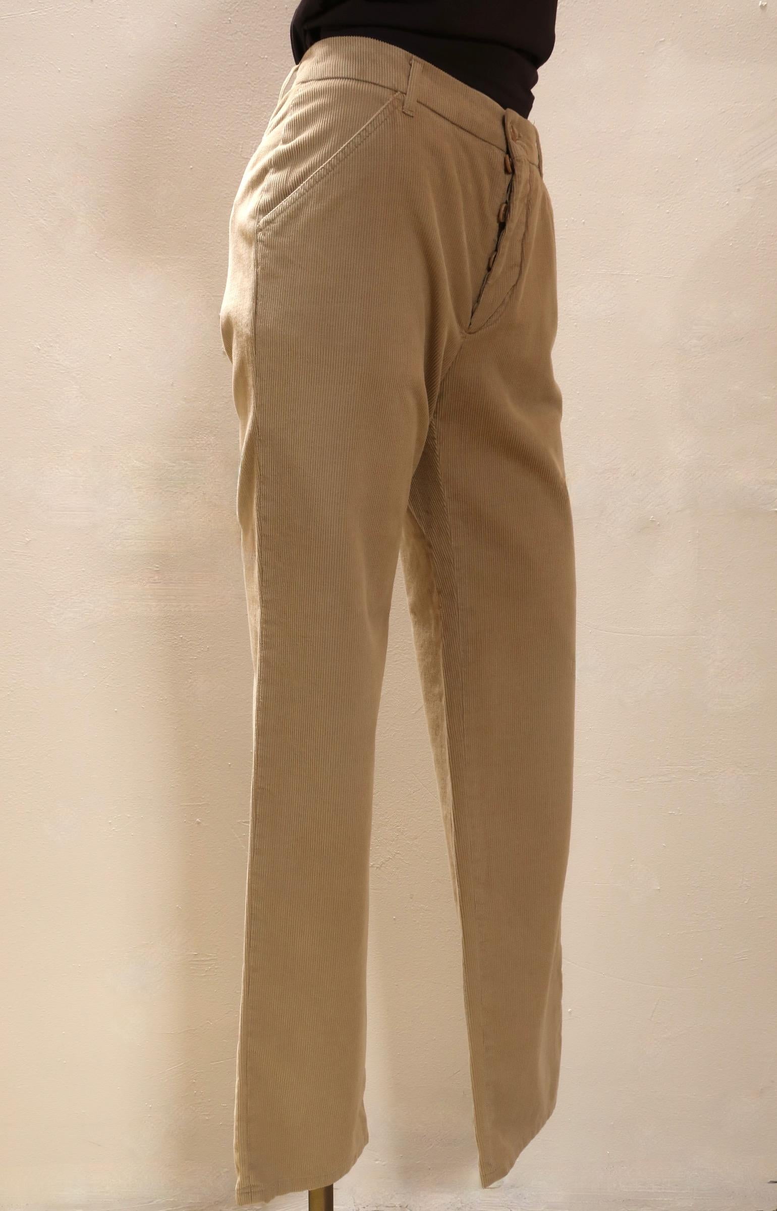 Helmut Lang - Pantalon en velours côtelé Pour femmes en vente