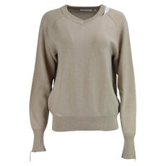 Helmut Lang Distessed Wool And Cashmere Sweater Small