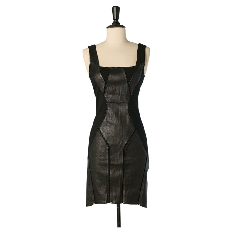 helmut lang leather dress in black and nylon rayon For Sale at 1stDibs Ebay