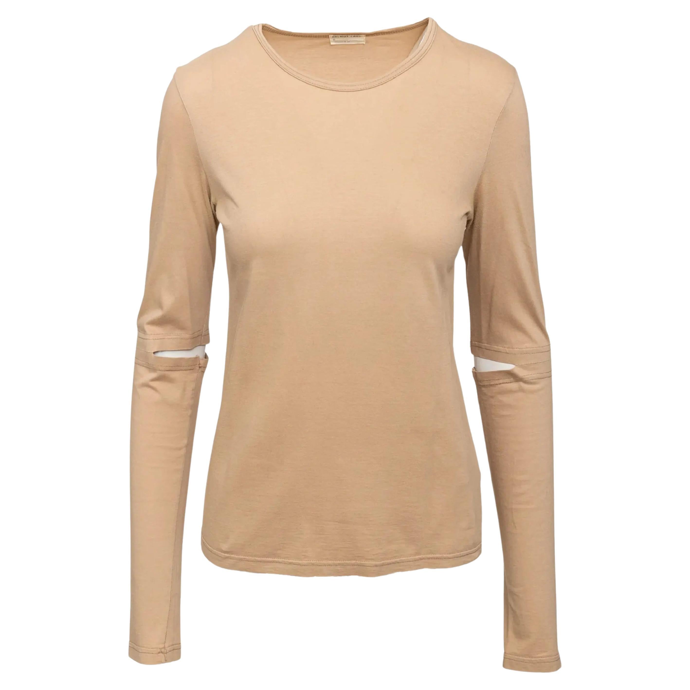 T-shirt Helmut Lang con taglio al gomito - Anni
90