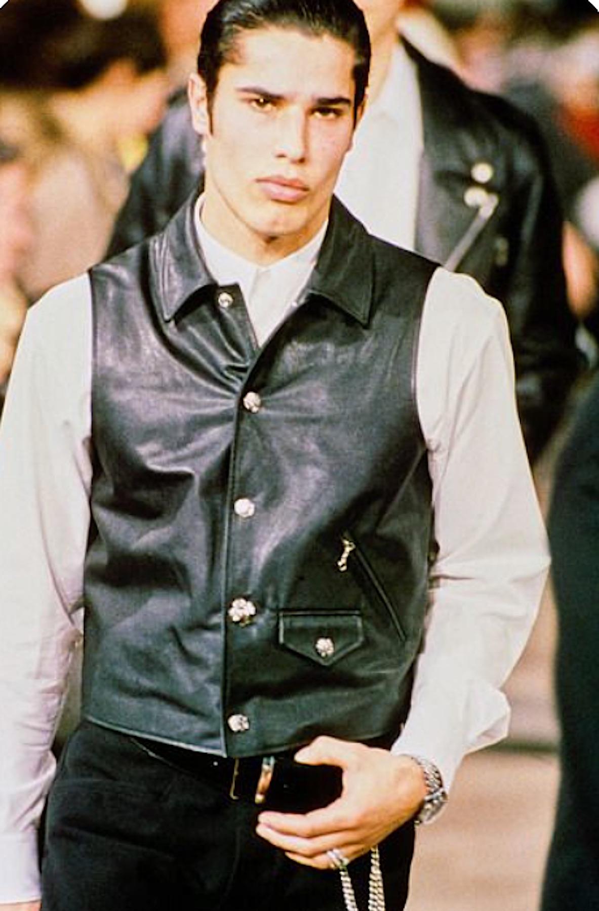 Helmut Lang Fall Winter 1989 Archival Vintage Embellished Oversized Jacket For Sale 7