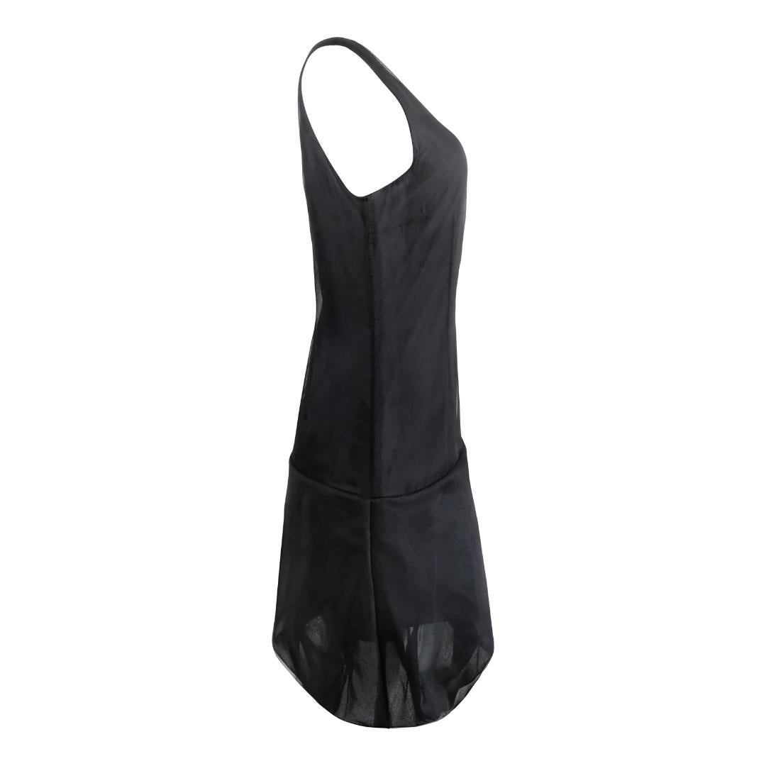 Helmut Lang SS00 Silk Organza Balloon Dress In Excellent Condition For Sale In Morongo Valley, CA
