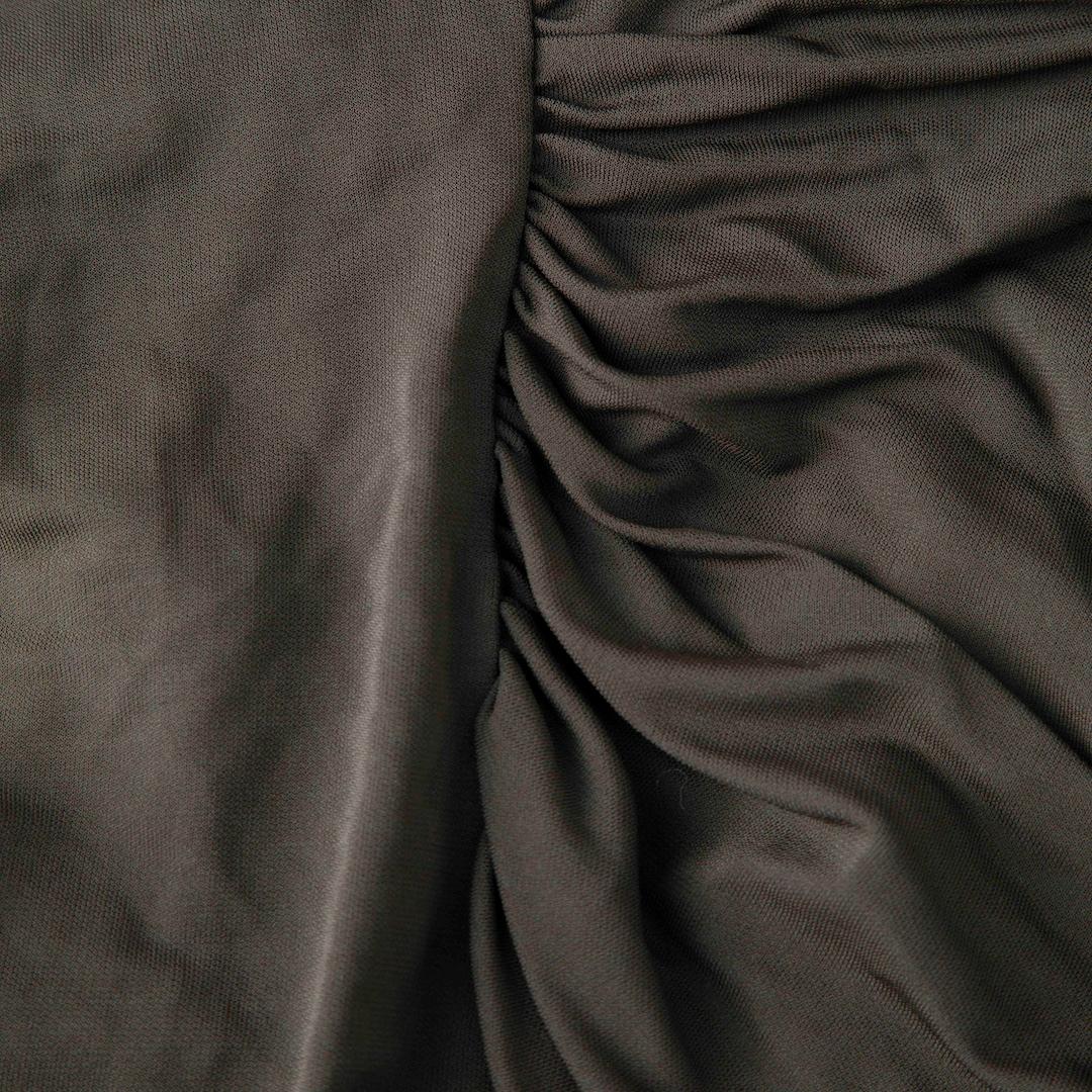 Helmut Lang Khaki Racer Back Ärmelloses Kleid Größe M (Schwarz) im Angebot
