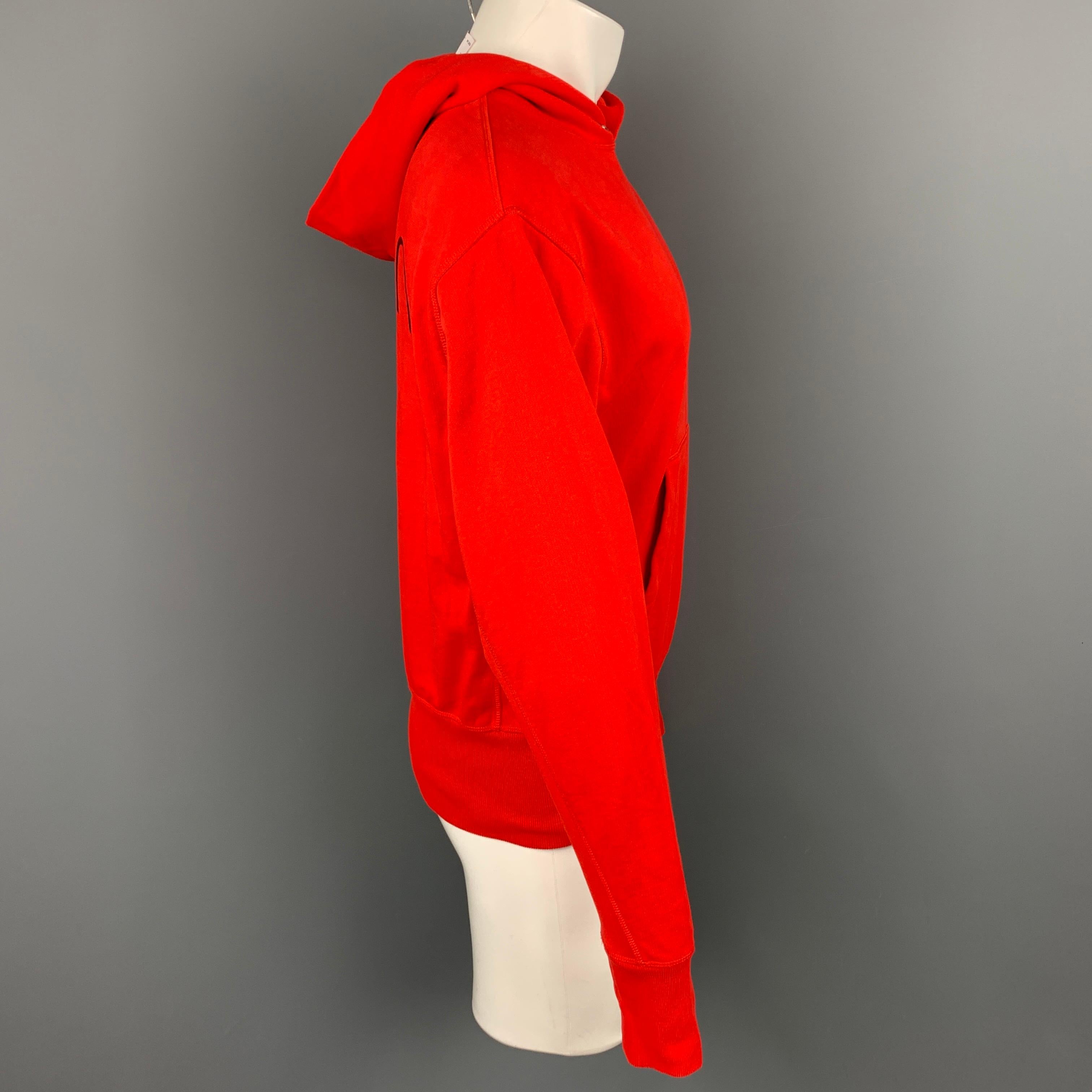 HELMUT LANG Sweatshirt aus roter Baumwolle mit 