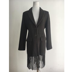 Helmut Lang Long Fringe Coat Vienna Tag Circa 1999