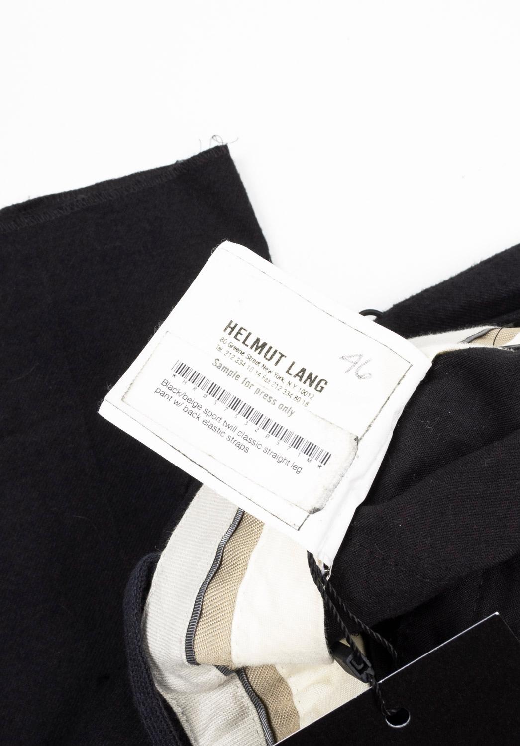 Helmut Lang Uomo Pantaloni Vintage Bondage dettagliati in pile Taglia ITA50/L in vendita 2