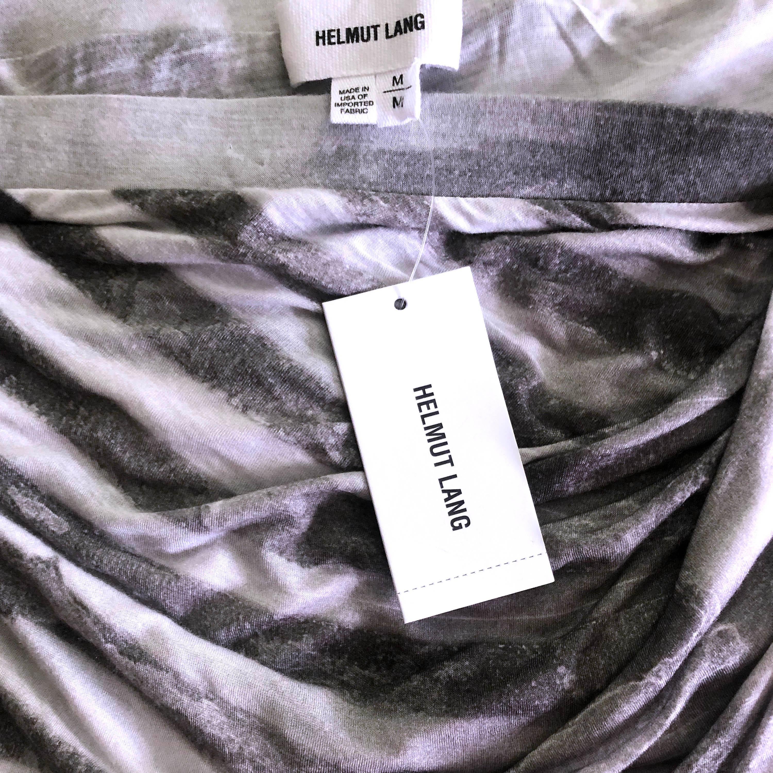 Helmut Lang - Mini / Maxi Skirt - 'Frequency Print' Jersey - New With Tags For Sale 3