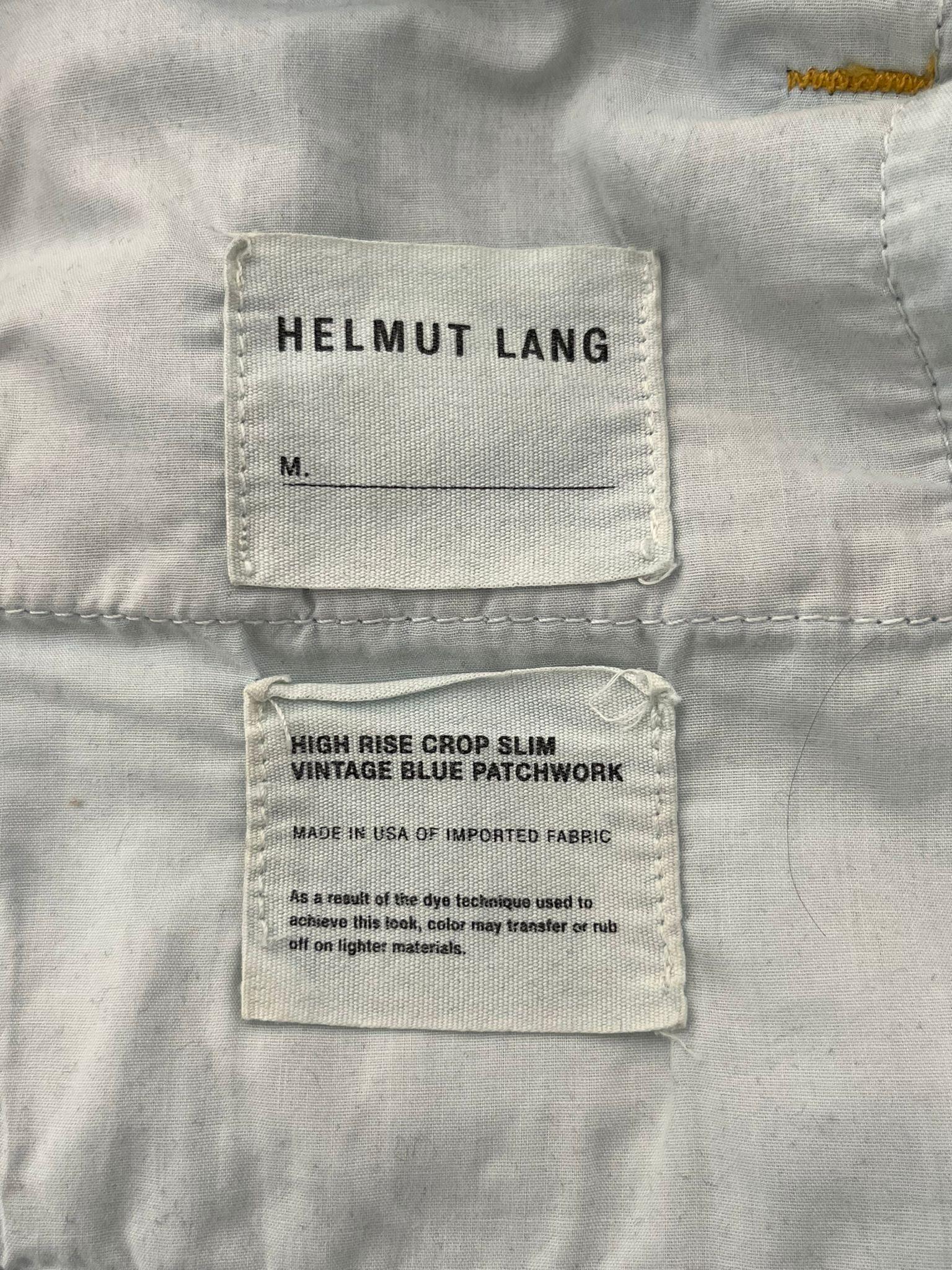 Helmut Lang Patchwork Cotton Jeans For Sale 1